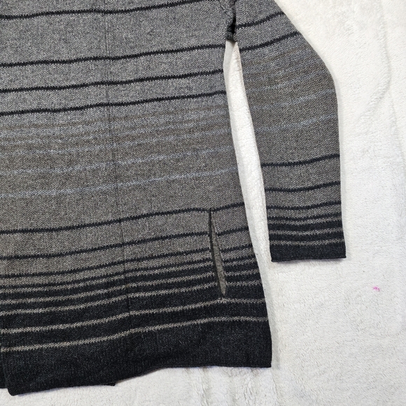 Vince Sophie Striped Cardigan Cashmere Wool Yak Alpaca Size S - Picture 3 of 13